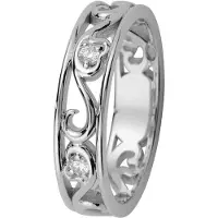 Kohinoor 033-250V-03 Diamantring vitguld Laurel 18