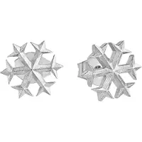 Lempikoru Jääsydän snöflinga silver platinerat stiftörhängen 33 213 00 000