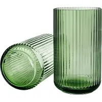 Lyngby Porcelæn Lyngbyvasen Glas Copenhagen grön 31 cm Copenhagen green