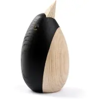 Novoform Träfigur - Penguin - Small - Natural Ash - - One Size - Dekoration