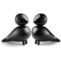 Kay bojesen TräFigurer - Turtelduer - 9 cm - Svart - - One Size - Dekoration