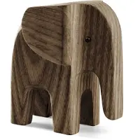 Novoform Träfigur - Elephant - Rökfärgad Ash - - One Size - Dekoration