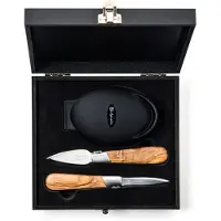 Laguiole Ostron/Musselknivar Olive SET/3