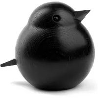 Novoform Träfigur - Far Sparv - Svart Eg - - One Size - Dekoration