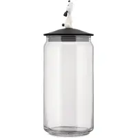 Alessi Lula Jar Glasburk För Hundmat 150 cl Svart