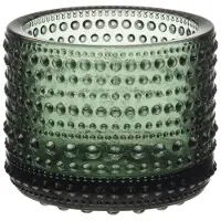 Iittala Kastehelmi Ljuslykta 6,4 Cm - Ljuslyktor Glas Tallgrön