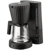 Alessi Plissé Kaffebryggare Svart