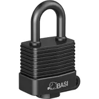 Basi 6150-5000 Hänglås 59 mm Ny låsning Svart Nyckel