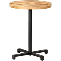 vidaXL Cafébord runt Ø60x75 cm grovt mangoträ
