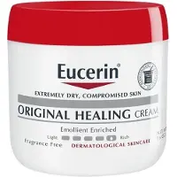 Eucerin , Original Healing Cream, Mycket Torr, Skadad Hud, Parfymfri, 16 oz (454 g)