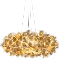 Slamp Taklampa , Clizia Mama Non Mama, dimbara, Guld / mässing, Vardagsrum, Plast, Design