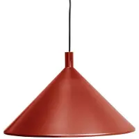 Martinelli Luce Design pendellampa Cono, dimbar, Röd, Vardagsrum / matsal, Aluminium / grå / zink, Design, Pendellampa