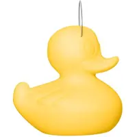 Goodnight Light LED-designlampa DUCK-DUCK XL för utomhusbruk i gult DUCK-DUCK, dimbar, Gul / orange, Syntetmaterial, Design