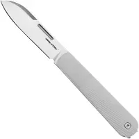 Real Steel Barlow RB5, 8021I Droppoint N690, Ivory G10, slipjoint pocket knife
