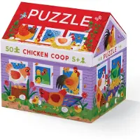 Crocodile Creek Pussel - 50 Delar - Chicken Coop - - One Size - Pussel