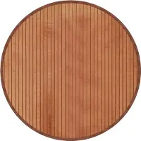 vidaXL Rund matta, brun, 60 cm, bambu