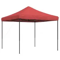vidaXL Pop-Up hopfällbart partytält 292x292x315 cm vinröd