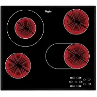 Whirlpool AKT 8190/BA, Svart, Inbyggd, Keramisk, Glass-keramisk, 4 zone(s), 4 zone(s)
