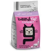 Bazyl Ag+ Compact Lavender 10L kattströ med bentonit och silverjoner med doft av lavendel