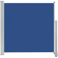 vidaXL Infällbar sidomarkis 160x300 cm blå