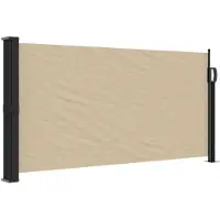 vidaXL Indragbar sidomarkis beige 100x300 cm