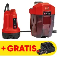 Einhell Power X-Change GE-SP 18 Li - Solo 4181500 Klarvattenpump dränkbar 5000 l/h 8 m