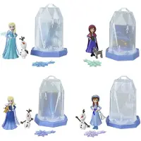 Disney Princess Friends Ledové Království Liten överraskning I Is Med Isgelé Av Huvudpersonerna Och Spelpjäser. Stilar Kan Variera
