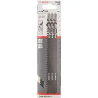 Bosch speed for Wood T 744 D - Sticksågblad - för trä, sandwichmaterial, mjuka träslag, släta trämaterial, construction wood - 3 delar - T-skaft - längd: 180 mm