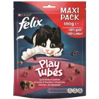 Felix Play Tubes kalkon- och skinksmak kattgodis