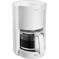 Krups F30901, Droppande kaffebryggare, 1050 W, Vit