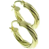 None Örhänge i 14k guld 16mm KR1-34