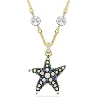 Swarovski Idyllia Sjöstjärna Hänge Imitationskristall Guldtonad Imitationspärla Halsband Unisexhalsband 5684116 Box (Random Color)
