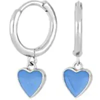 Nordahl Jewellery barn hjärt blå örhängen 345 353