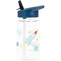 A Little Lovely Company Vattenflaska - 400 ml - Space - - One Size - Vattenflaska