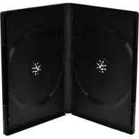 MediaRange BOX12, DVD-fodral, 2 diskar, Svart, Plast, 120 mm, RoHS