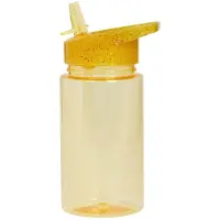 A Little Lovely Company Vattenflaska m. Sugrör - 450 ml - Guld m - - One Size - Vattenflaska