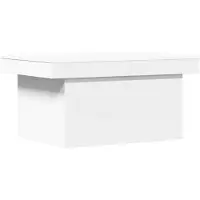 vidaXL Soffbord vit 100x55x40 cm konstruerat trä