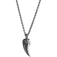 Lempikoru strong litet patinerat silverhalsband 42 632 00 500