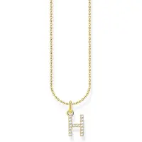 Thomas Sabo 18K guldpläterat bokstavssmycken H KE2247-414-14
