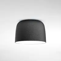 Marset LED taklampa Djembé C 42.28, dimbar, Aluminium / grå / zink, Vardagsrum / matsal, Syntetmaterial, Design, LED-taklampa