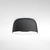 Marset LED taklampa Djembé C 42.21, dimbar, Aluminium / grå / zink, Vardagsrum / matsal, Syntetmaterial, Design, LED-taklampa