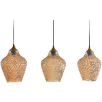 LINDBY Taklampa , Drakar, dimbara, Beige, Kök, Glas, Vintage / retro