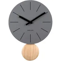 Karlsson väggklocka Arlo Pendulum matt dark grey KA5967GY
