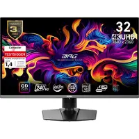 MSI MPG 321URX QD-OLED - OLED-monitor - 31.5 - 3820 x 2160 4K @ 240 Hz - 1000 cd/m² - 1500000:1 - DisplayHDR 400 True Black - 0.03 ms - 2xHDMI, DisplayPort, USB-C - metallisk sortering