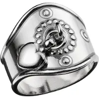Kalevala Koru Heart ring silver 2401170200