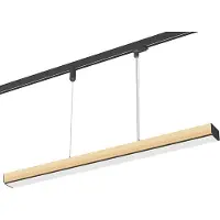 LTS Timba LED-hänglampa strömskena, lång, 930 Timba, dimbar, Ljust trä, Vardagsrum / matsal, Trä, Spotlight skena