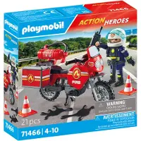 Playmobil Brandmotorcykel & Oljespill Incident