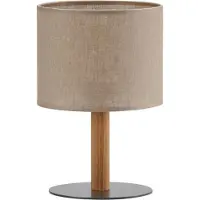 TK Lighting Bordslampa Deva Nature, textil, trä Nature , Ljust trä, Vardagsrum / matsal, Trä, Skandinavisk