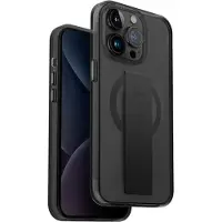 Uniq Heldro Mag iPhone 15 Pro Max 6,7 Magclick Laddningsfodral svart/ångrök