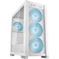 Asus TUF Gaming GT302 ARGB Midi-Tower Datorchassi Vit 4 Förinstallerade Fläktar, Integrerad belysning, Dammfilter, Sidofönster